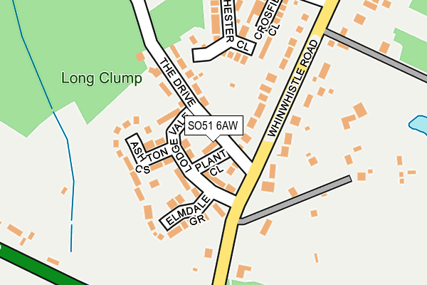 SO51 6AW map - OS OpenMap – Local (Ordnance Survey) SO51 6AW map - OS OpenMap – Local (Ordnance Survey)