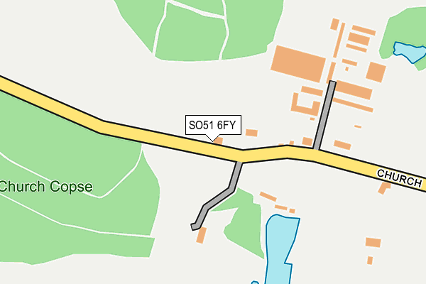 SO51 6FY map - OS OpenMap – Local (Ordnance Survey) SO51 6FY map - OS OpenMap – Local (Ordnance Survey)