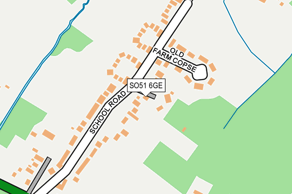 SO51 6GE map - OS OpenMap – Local (Ordnance Survey) SO51 6GE map - OS OpenMap – Local (Ordnance Survey)