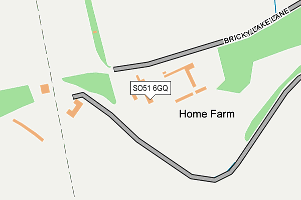 SO51 6GQ map - OS OpenMap – Local (Ordnance Survey)