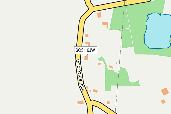 SO51 6JW map - OS OpenMap – Local (Ordnance Survey) SO51 6JW map - OS OpenMap – Local (Ordnance Survey)