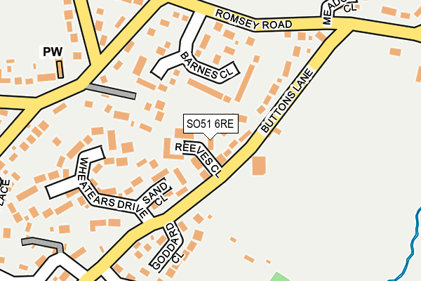 SO51 6RE map - OS OpenMap – Local (Ordnance Survey) SO51 6RE map - OS OpenMap – Local (Ordnance Survey)