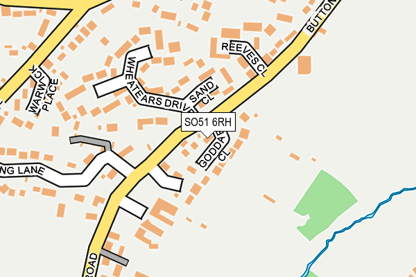 SO51 6RH map - OS OpenMap – Local (Ordnance Survey) SO51 6RH map - OS OpenMap – Local (Ordnance Survey)