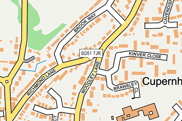 SO51 7JR map - OS OpenMap – Local (Ordnance Survey) SO51 7JR map - OS OpenMap – Local (Ordnance Survey)