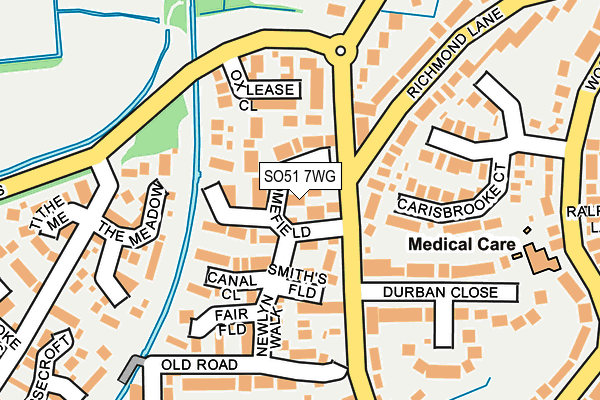 SO51 7WG map - OS OpenMap – Local (Ordnance Survey) SO51 7WG map - OS OpenMap – Local (Ordnance Survey)