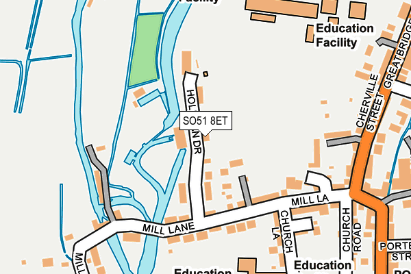 SO51 8ET map - OS OpenMap – Local (Ordnance Survey) SO51 8ET map - OS OpenMap – Local (Ordnance Survey)