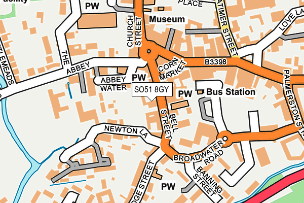 SO51 8GY map - OS OpenMap – Local (Ordnance Survey)
