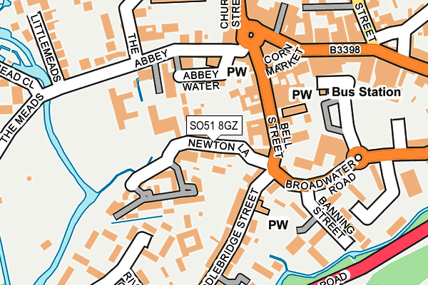 SO51 8GZ map - OS OpenMap – Local (Ordnance Survey) SO51 8GZ map - OS OpenMap – Local (Ordnance Survey)