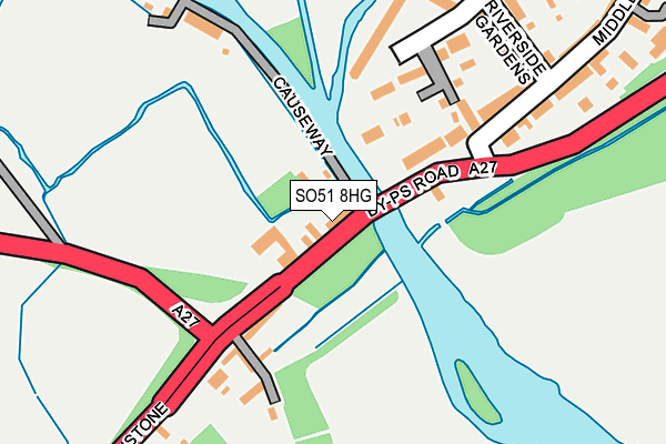 SO51 8HG map - OS OpenMap – Local (Ordnance Survey)