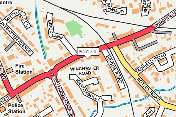 SO51 8JL map - OS OpenMap – Local (Ordnance Survey) SO51 8JL map - OS OpenMap – Local (Ordnance Survey)