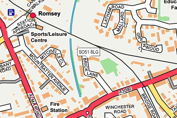 SO51 8LG map - OS OpenMap – Local (Ordnance Survey) SO51 8LG map - OS OpenMap – Local (Ordnance Survey)