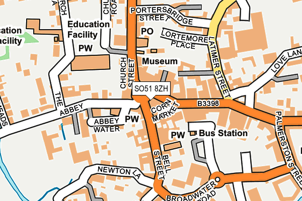 SO51 8ZH map - OS OpenMap – Local (Ordnance Survey) SO51 8ZH map - OS OpenMap – Local (Ordnance Survey)
