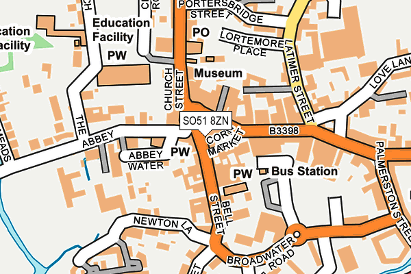 SO51 8ZN map - OS OpenMap – Local (Ordnance Survey) SO51 8ZN map - OS OpenMap – Local (Ordnance Survey)