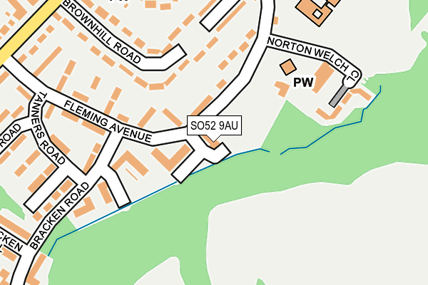SO52 9AU map - OS OpenMap – Local (Ordnance Survey) SO52 9AU map - OS OpenMap – Local (Ordnance Survey)