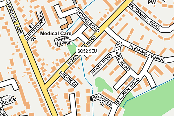 SO52 9EU map - OS OpenMap – Local (Ordnance Survey) SO52 9EU map - OS OpenMap – Local (Ordnance Survey)