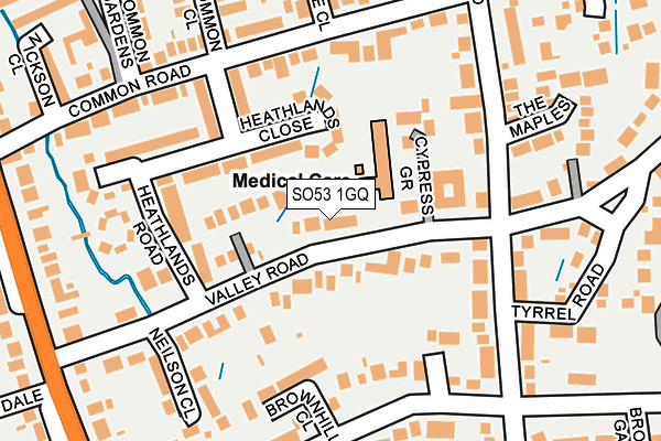 SO53 1GQ map - OS OpenMap – Local (Ordnance Survey) SO53 1GQ map - OS OpenMap – Local (Ordnance Survey)