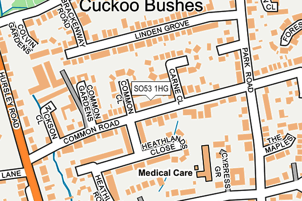 SO53 1HG map - OS OpenMap – Local (Ordnance Survey) SO53 1HG map - OS OpenMap – Local (Ordnance Survey)
