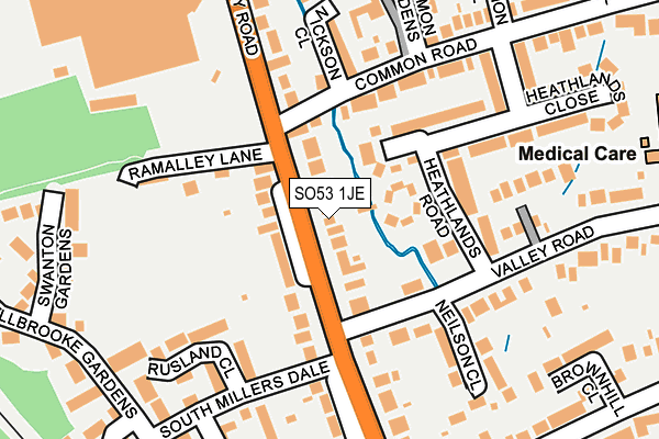 SO53 1JE map - OS OpenMap – Local (Ordnance Survey) SO53 1JE map - OS OpenMap – Local (Ordnance Survey)