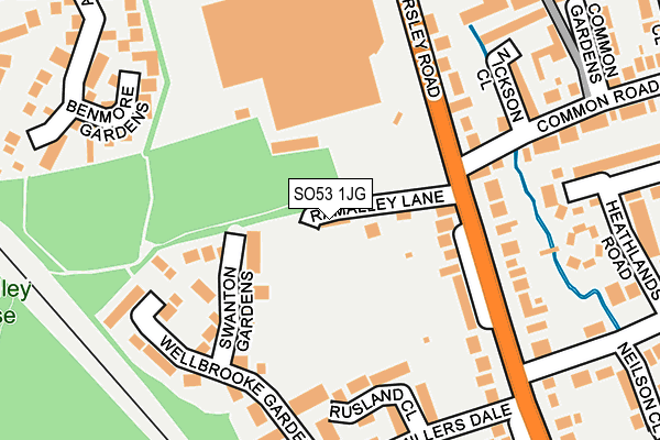 SO53 1JG map - OS OpenMap – Local (Ordnance Survey) SO53 1JG map - OS OpenMap – Local (Ordnance Survey)