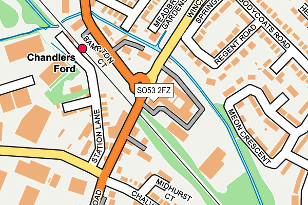 SO53 2FZ map - OS OpenMap – Local (Ordnance Survey) SO53 2FZ map - OS OpenMap – Local (Ordnance Survey)