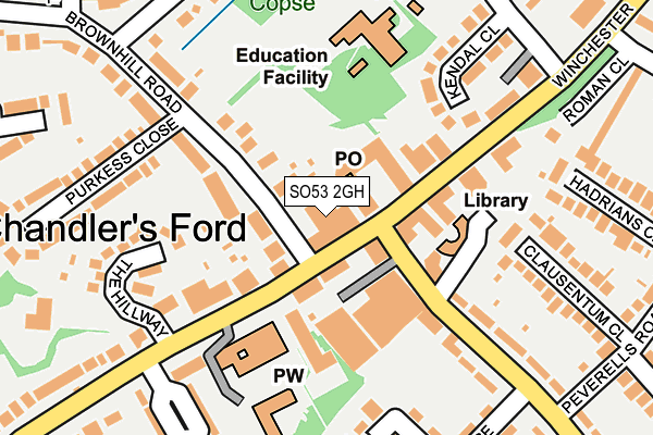 SO53 2GH map - OS OpenMap – Local (Ordnance Survey) SO53 2GH map - OS OpenMap – Local (Ordnance Survey)