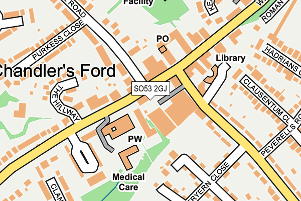 SO53 2GJ map - OS OpenMap – Local (Ordnance Survey) SO53 2GJ map - OS OpenMap – Local (Ordnance Survey)