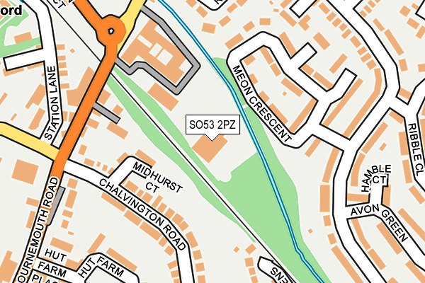 SO53 2PZ map - OS OpenMap – Local (Ordnance Survey) SO53 2PZ map - OS OpenMap – Local (Ordnance Survey)