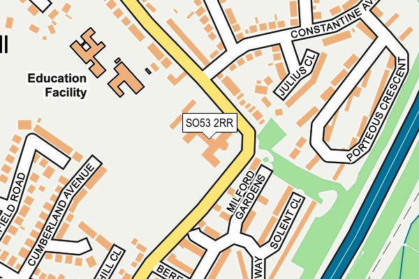 SO53 2RR map - OS OpenMap – Local (Ordnance Survey) SO53 2RR map - OS OpenMap – Local (Ordnance Survey)