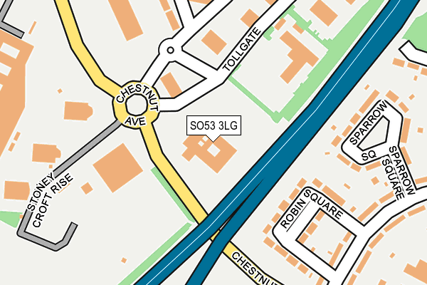 SO53 3LG map - OS OpenMap – Local (Ordnance Survey) SO53 3LG map - OS OpenMap – Local (Ordnance Survey)