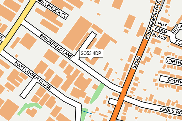 SO53 4DP map - OS OpenMap – Local (Ordnance Survey) SO53 4DP map - OS OpenMap – Local (Ordnance Survey)