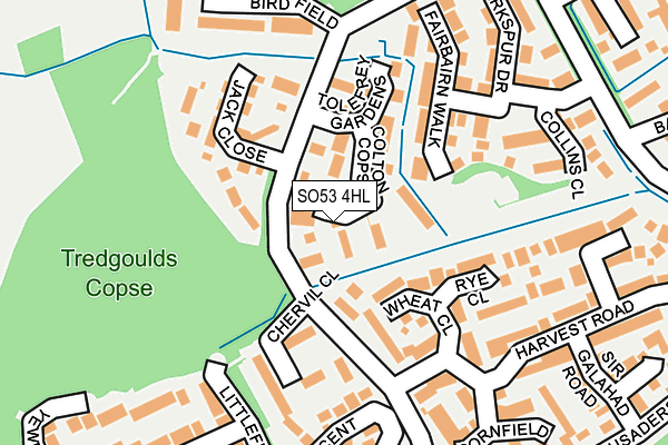 SO53 4HL map - OS OpenMap – Local (Ordnance Survey) SO53 4HL map - OS OpenMap – Local (Ordnance Survey)