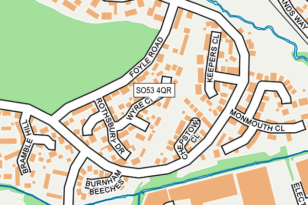 SO53 4QR map - OS OpenMap – Local (Ordnance Survey) SO53 4QR map - OS OpenMap – Local (Ordnance Survey)