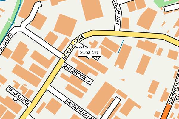 SO53 4YU map - OS OpenMap – Local (Ordnance Survey) SO53 4YU map - OS OpenMap – Local (Ordnance Survey)