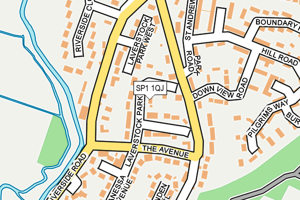 SP1 1QJ map - OS OpenMap – Local (Ordnance Survey) SP1 1QJ map - OS OpenMap – Local (Ordnance Survey)