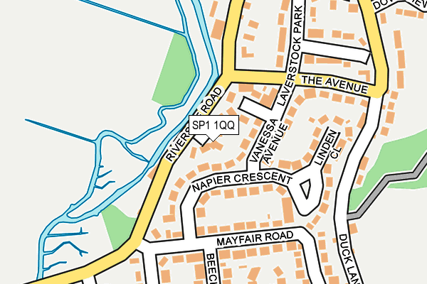SP1 1QQ map - OS OpenMap – Local (Ordnance Survey) SP1 1QQ map - OS OpenMap – Local (Ordnance Survey)