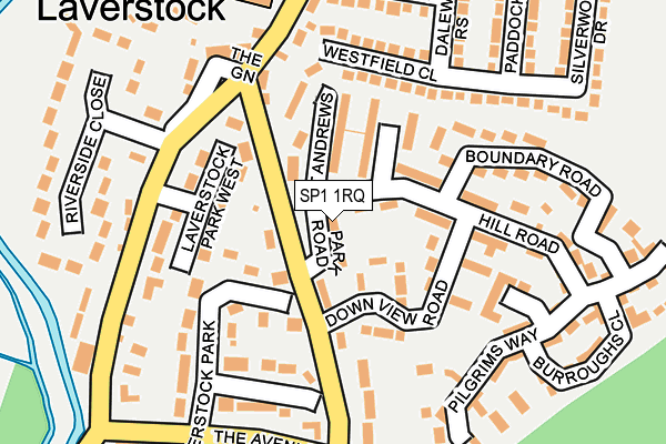 SP1 1RQ map - OS OpenMap – Local (Ordnance Survey) SP1 1RQ map - OS OpenMap – Local (Ordnance Survey)
