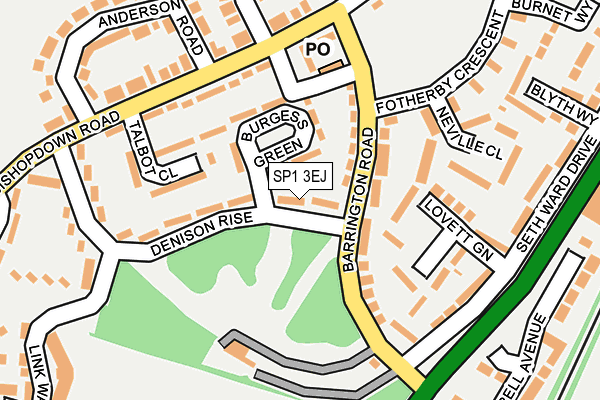 SP1 3EJ map - OS OpenMap – Local (Ordnance Survey) SP1 3EJ map - OS OpenMap – Local (Ordnance Survey)