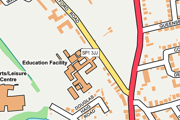 SP1 3JJ map - OS OpenMap – Local (Ordnance Survey) SP1 3JJ map - OS OpenMap – Local (Ordnance Survey)