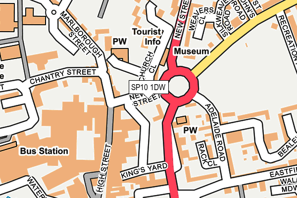 SP10 1DW map - OS OpenMap – Local (Ordnance Survey) SP10 1DW map - OS OpenMap – Local (Ordnance Survey)
