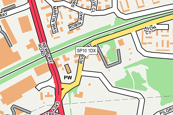 SP10 1DX map - OS OpenMap – Local (Ordnance Survey) SP10 1DX map - OS OpenMap – Local (Ordnance Survey)