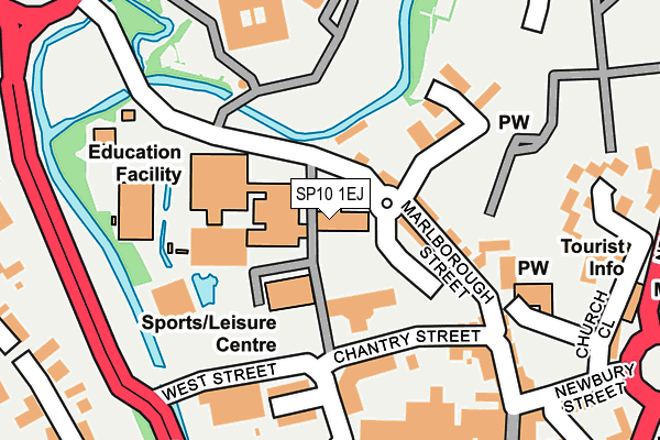SP10 1EJ map - OS OpenMap – Local (Ordnance Survey)