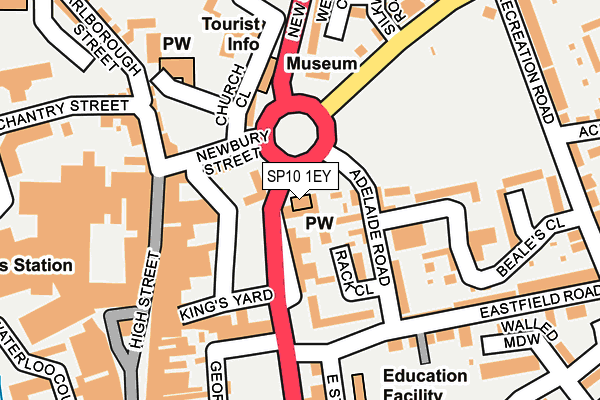 SP10 1EY map - OS OpenMap – Local (Ordnance Survey) SP10 1EY map - OS OpenMap – Local (Ordnance Survey)