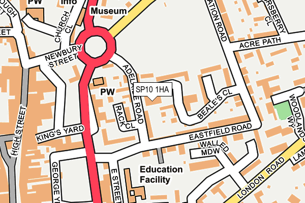 SP10 1HA map - OS OpenMap – Local (Ordnance Survey) SP10 1HA map - OS OpenMap – Local (Ordnance Survey)