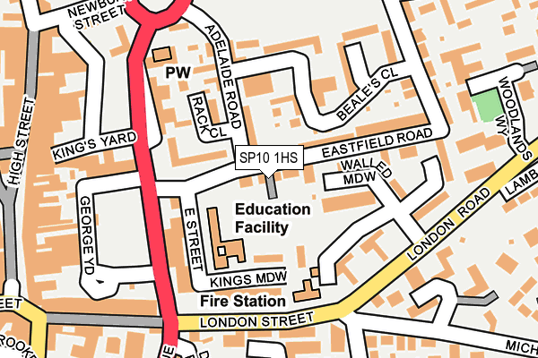 SP10 1HS map - OS OpenMap – Local (Ordnance Survey) SP10 1HS map - OS OpenMap – Local (Ordnance Survey)