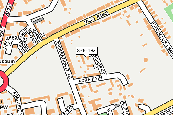 SP10 1HZ map - OS OpenMap – Local (Ordnance Survey) SP10 1HZ map - OS OpenMap – Local (Ordnance Survey)