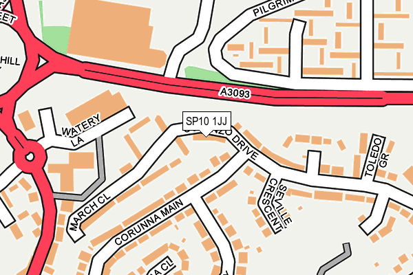 SP10 1JJ map - OS OpenMap – Local (Ordnance Survey) SP10 1JJ map - OS OpenMap – Local (Ordnance Survey)