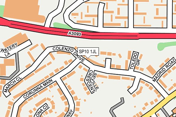 SP10 1JL map - OS OpenMap – Local (Ordnance Survey) SP10 1JL map - OS OpenMap – Local (Ordnance Survey)
