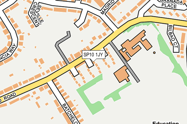 SP10 1JY map - OS OpenMap – Local (Ordnance Survey) SP10 1JY map - OS OpenMap – Local (Ordnance Survey)