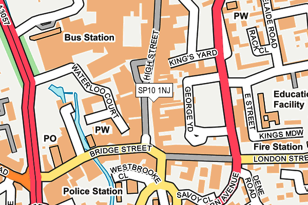 SP10 1NJ map - OS OpenMap – Local (Ordnance Survey) SP10 1NJ map - OS OpenMap – Local (Ordnance Survey)