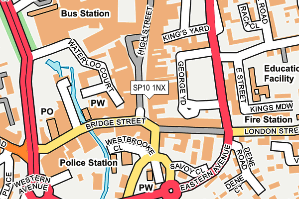SP10 1NX map - OS OpenMap – Local (Ordnance Survey) SP10 1NX map - OS OpenMap – Local (Ordnance Survey)
